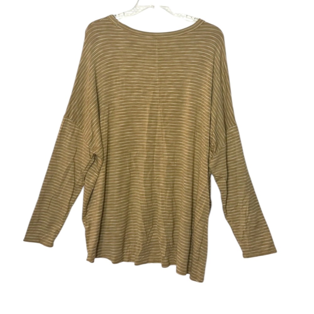 NWT Old Navy Luxe Striped Tunic T-Shirt curved tunic-length hem Size XL - Picture 3 of 7